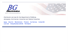 Tablet Screenshot of bgelectronics.com